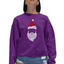 Pink Small Santa Claus - Women's Word Art Crewneck Sweatshirt