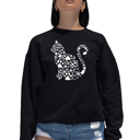 Black XL Cat Claws - Women's Word Art Crewneck Sweatshirt