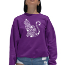 Pink Large Cat Claws - Women's Word Art Crewneck Sweatshirt