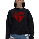 Black Medium Shape Of You - Women's Word Art Crewneck Sweatshirt