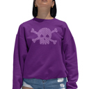  Xoxo Skull - Women's Word Art Crewneck Sweatshirt