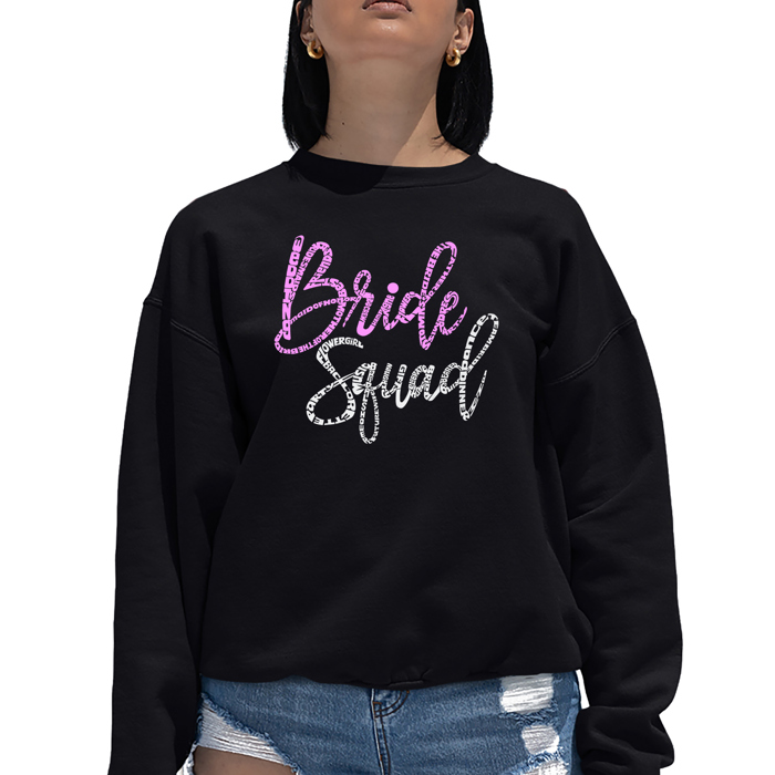 Bride Squad - Women's Word Art Crewneck Sweatshirt