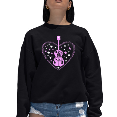 It's A Love Story - Women's Word Art Crewneck Sweatshirt