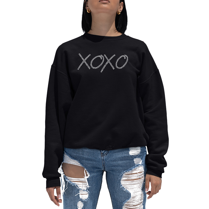 Xoxo - Women's Word Art Crewneck Sweatshirt