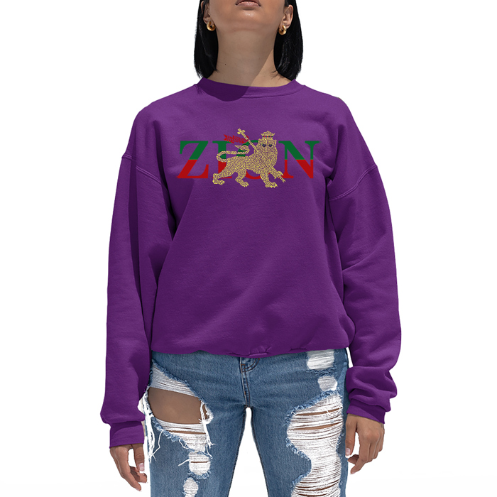 Zion - One Love - Women's Word Art Crewneck Sweatshirt