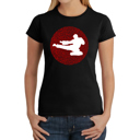 Black Small Women's Word Art T-Shirt -Types of Martial Arts