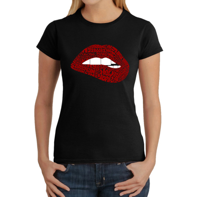 Brooklyn Lips - Women's Word Art T-Shirt