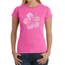 Pink Medium Women's Word Art T-Shirt - Mahalo