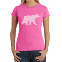  Women's Word Art T-Shirt - Mama Bear