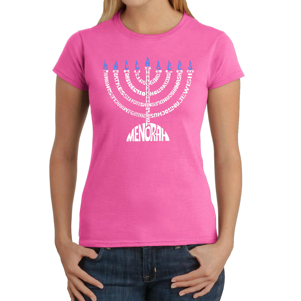 Menorah - Women's Word Art T-Shirt