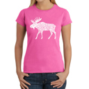  Women's Word Art T-Shirt - Moose