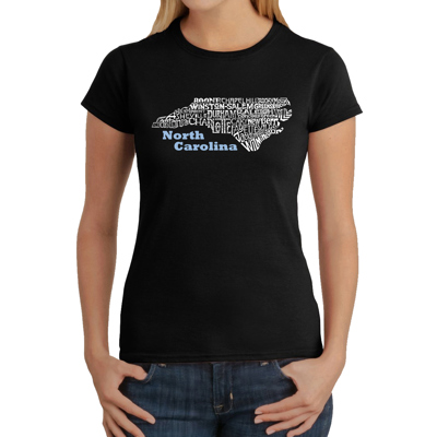 Women's Word Art T-Shirt - North Carolina