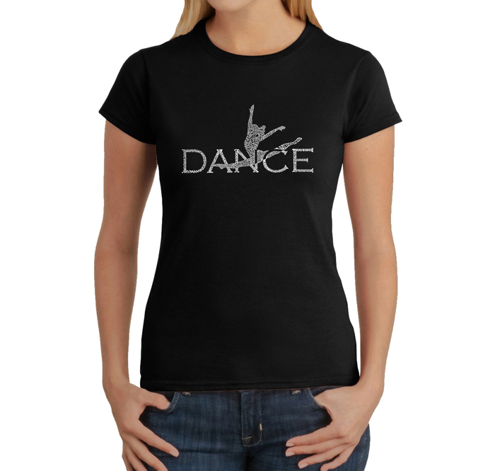 Women's Word Art T-Shirt - Dancer