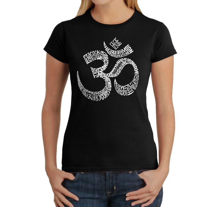 Women's Word Art T-Shirt - Poses OM