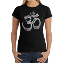 Black XL Women's Word Art T-Shirt - Poses OM