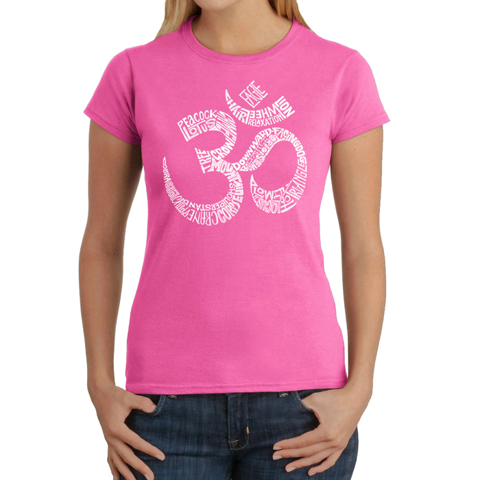 Women's Word Art T-Shirt - Poses OM