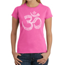 Pink XXL Women's Word Art T-Shirt - Poses OM