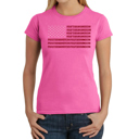 Pink X-Small Proud To Be An American - Women's Word Art T-Shirt