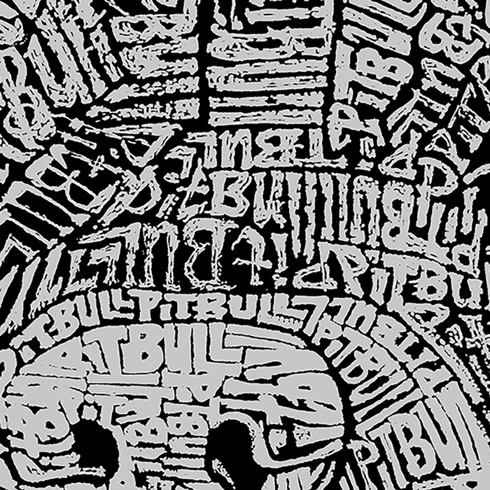 Women's Word Art T-Shirt - Pitbull Face