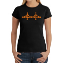 Black XXL Women's Word Art T-Shirt - San Francisco Bridge