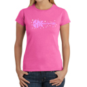 Pink XXL Shake it Off - Women's Word Art T-Shirt