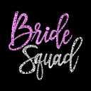  Women's Word Art T-Shirt - Bride Squad