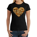  Thanksgiving Heart - Women's Word Art T-Shirt