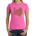 Pink XL Thanksgiving - Women's Word Art T-Shirt