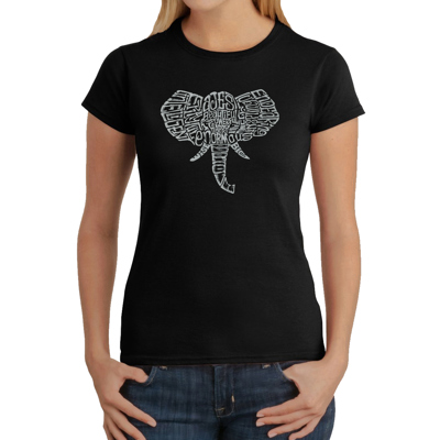 Women's Word Art T-Shirt - Tusks