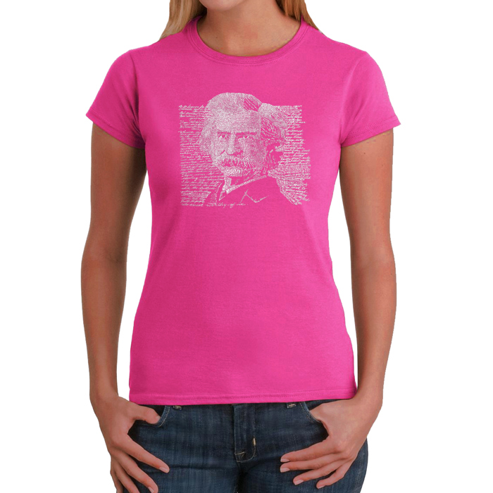 Women's Word Art T-Shirt - Mark Twain