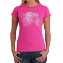 Pink Medium Women's Word Art T-Shirt - Mark Twain