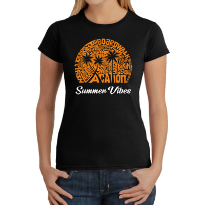 Summer Vibes - Women's Word Art T-Shirt