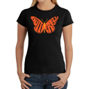 Black XL Butterfly - Women's Word Art T-Shirt