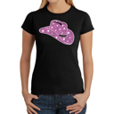 Black XXL Cowgirl Hat - Women's Word Art T-Shirt
