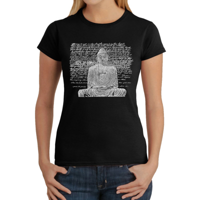 Women's Word Art T-Shirt - Zen Buddha