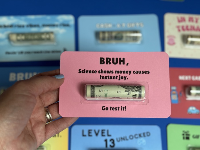 Funny Gift for teen boy Bruh Money Card gift |  teens gifts for boys Cash Holder Dome gift for 13th birthday for boys 14th birthday