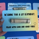 Lit Birthday Funny Gift for teen boy Bruh Money Card gift |  teens gifts for boys Cash Holder Dome gift for 13th birthday for boys 14th birthday