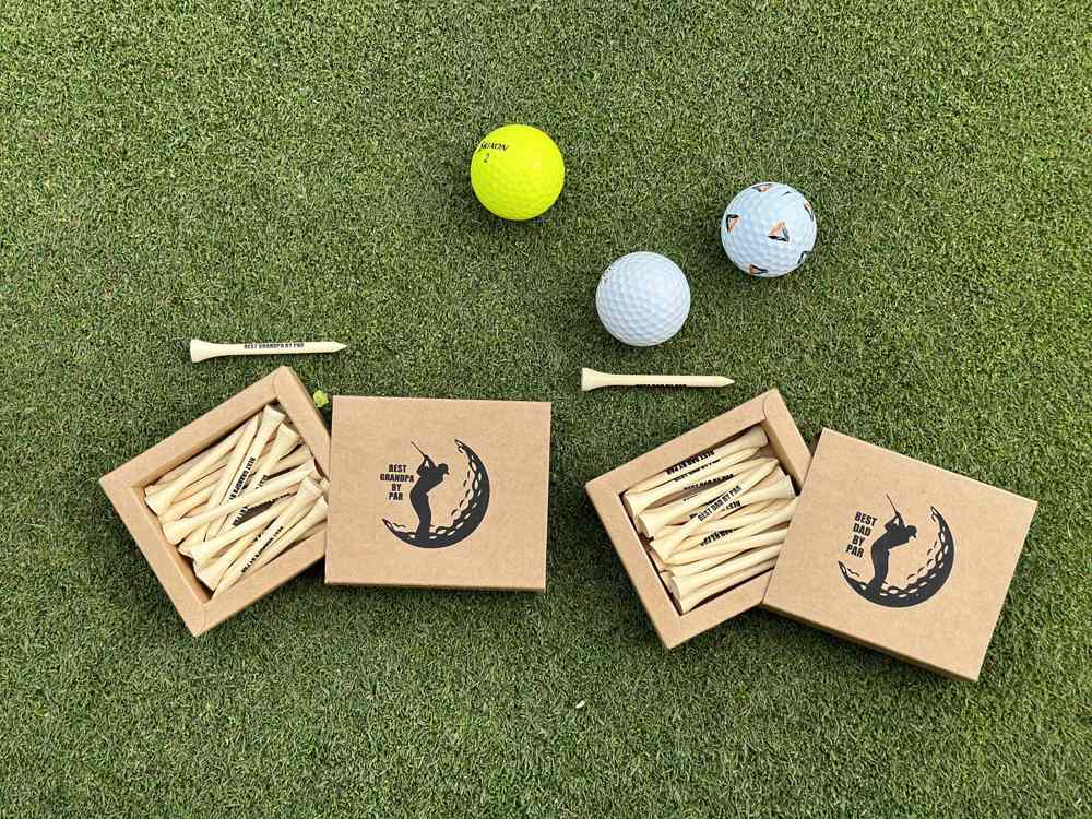 Golf Tees  May the course be with you funny gift for dad grandpa for Father's Day and Valentines