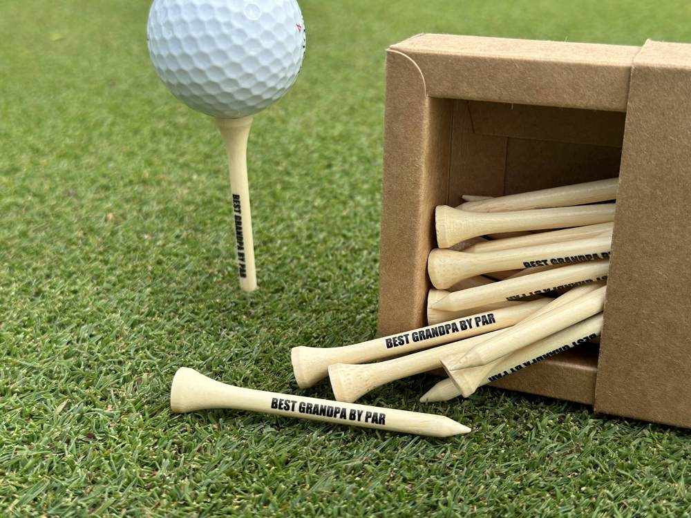 Golf Tees  May the course be with you funny gift for dad grandpa for Father's Day and Valentines