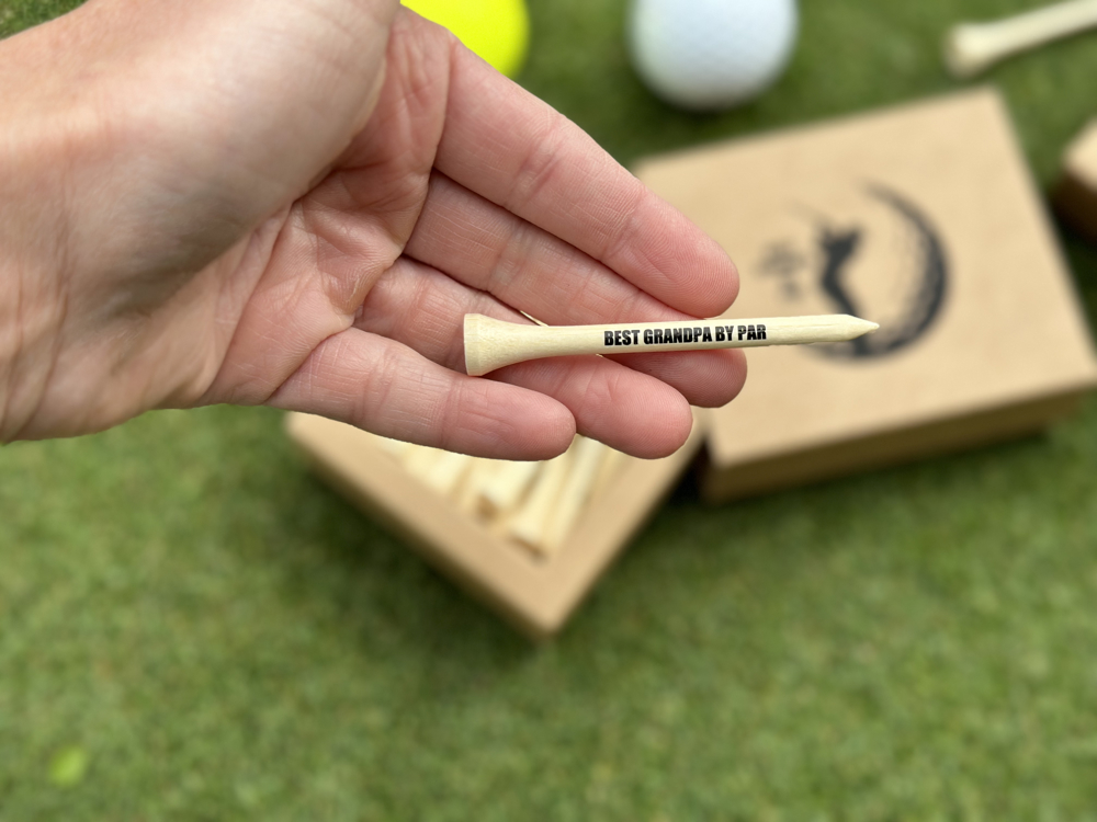 Golf Tees  May the course be with you funny gift for dad grandpa for Father's Day and Valentines