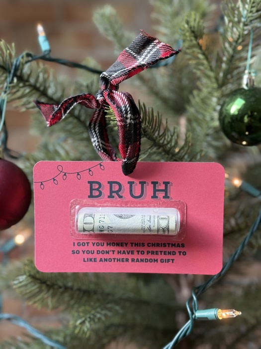 Christmas Money Card gift | cash card for Christmas teens gifts boys Cash Holder Dome | Christmas Card Ornament for teens