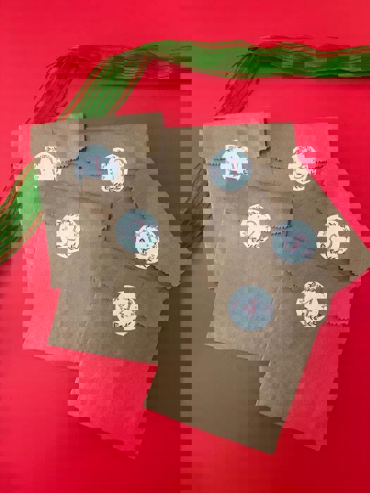 Christmas Advent Calendar Charm Bracelet and Necklace for kids girls DIY kit