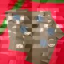 Brown Bags + stickers Christmas Advent Calendar Charm Bracelet and Necklace for kids girls DIY kit