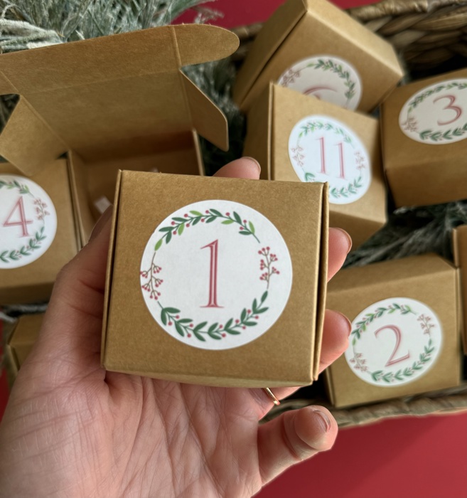 Christmas Advent Calendar Charm Bracelet and Necklace for kids girls DIY kit