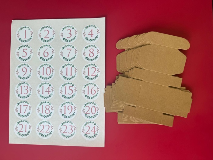 Christmas Advent Calendar Charm Bracelet and Necklace for kids girls DIY kit