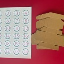 tiny boxes + stickers Christmas Advent Calendar Charm Bracelet and Necklace for kids girls DIY kit