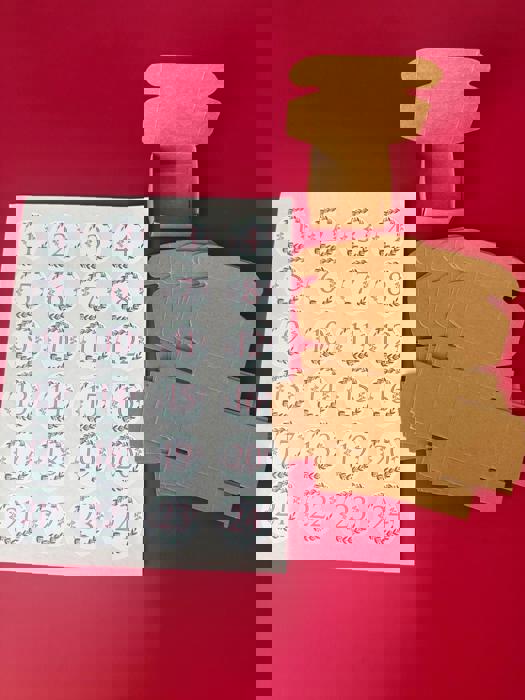 Christmas Advent Calendar Charm Bracelet and Necklace for kids girls DIY kit