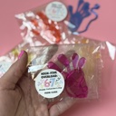 SET OF 24 STICKY HANDS+STICKER 67 meme Sticky Hands Class Valentine favor personalized with Stickers, Valentine Favor for school handout