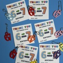 Set of 6 Birthday 67 Valentine Party Favor funny meme for School birthday Handout For Kids and teens 3d printed keychain