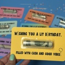Yellow Hilarious Teenager Birthday Gift for Boys Money Card for Preteen Gift Cash Holder for 13th birthday boys gift card for grandson